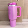 H2.0 40 oz Neon weißer Cosmo Pink Tumbler Ziel rot Flamingo Tassen Wasserflaschen x Kopie 40 Unzen Valentinstag Geschenk Rosa