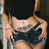 Trasferimento tatuaggio sexy petto in vita adesivi tatuaggi succube totem adesivi tatuaggi donna donna tatuaggi temporanei Addome impermeabile Adesivo finto donna 240427