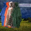 Regnrockar Tomshoo Multifunktionell lättvikt Rainrock med huva vandring Cykling Regntäckning Poncho Coat Outdoor Camping Tält