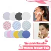 Remover 5st Bamboo Fiber Makeup Remover Pads Washable återanvändbar smink Ansiktsborttagare Ansiktsskötsel Rengöringsrundor