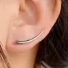 Свиная люстра Простой клип минималистский ушная манжетка полумесяца серьги Луны Целезиал Серьга для ушей для женщин