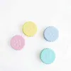 Contact Lens Accessories Cartoon Cookie Double Contact Lenses Boîte Bleu Blue Yellow Rose Contact Lens Case For Eyes Care Kit Holder Container Contacts Contacts D240426