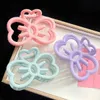 Clamps Korean Cute Bowknot Hair Clip Plastic Claw Clip Candy Color Crab Hair Clip for Girls Sweet Hair Claw Hair Accessories for Women Y240425