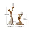 Nordic home decoration Gold candle holder Living Room ornament Home resin candelabra wedding centerpiece Gift 240422