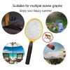 Zappers Electric Fly Insect Bug Zapper Bat Handheld Insecto Raqueta Swatter Racket portátil Mosquitos Plaga asesina Control de plagas para insectos de dormitorio