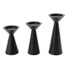 Candele 3pcs Pillar Design Candlestick Regalo romantico Home Decor Siep Set da centrotavolatte per matrimoni Iron Art soggiorno