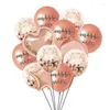 Party Decoration Rosegold Miss to Mrs Latex Confetti Balloons Wedding Bachelorette Hen Night Engagement Brud Shower Supplies