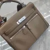 Sacchetto designer lakis borse borse da donna 2024 Nuova moda versatile ad alta capacità texture in pelle genuina con fibbia tascabile con fibbia borsetta