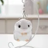 Keychains colhendo brinquedos de pelúcia para crianças brinquedos de animais keys Chave de 10 cm de hamster pingente kaii boneca infantil infantil presente de natal boneca para bebê