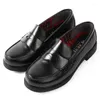 Sapatos casuais clássico jk uniforme uniforme feminino ortodoxo de estilo básico estudantes universitários japoneses planos porque meninas doces