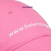 Neue Designerkappen Baseball Cap Cotton Sun Hut hochwertiger Hip Hop Classic Luxuryblnciaga Pink Women's Entenzunge Hut WL WP2T