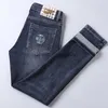 Jeans designer per uomo fine di lusso jeans casual slim fit piccolo foot elastico elastico marchio di ricamo in cotone jeans for Men 2031