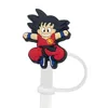 10 mm rietjes Dust Plug anime cartoon strobet topper charmes roestvrijstalen tuimelaar rietjes accessoires decoratie cadeau