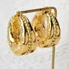 Pendientes de aro Diana Color de oro Baby Big Chunky Dangle para mujeres Joyas de declaración gótica 2024 Accesorios de joyería de moda de Europa