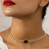 Strands Obega Lion Head Enamel Necklace Set Womens Gold Cuban Chain Crystal Stone Ring Round Square Charm Necklace 240424