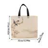 Borse di stoccaggio 2024 EST Plum Blossom Printing Borse per la spesa Eco Shopping TOTE RIUSABILE CONSIGLIO PIEDING TRAVERA BAGNO NON TEGATTO