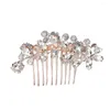 Headpieces Fashion Crystal kralen Premium Hair Comb Handmade Rhinestone Bridal Headpiece sieraden voor vrouwelijke accessoires