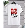القمصان للرجال الكلاسيكية Casual Shinra Company Men Printed T-Shirt Final Fantasy Sephiroth Soldier O-Neck Game Short Slve Hot Sale T240425