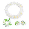 Fleurs décoratives 4 PCS Headspieces hawaïen épaississent le bandeau de bande de fleur artificielle Bracelet Garland Tropical Beach Party Fancy