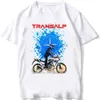 T-shirts voor heren 2023 GS Adventure Transalp XL750 Motorcycle Rider T-shirt Nieuwe Summing Men Korte Slve Moto Sport Boy Casual White Ts Riding Top T240425