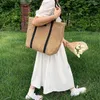 TOTES Summer Straw Bags for Women Big Ręcznie robione plażę 2024 Rattan tkane torebki Travel Shopper Casual Resort Style ramię