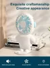 Electric Fans Portable Mini Desktop USB Fan Students Handhållna Small Fan Plastic Shell Brush Motor 2-3 Hours Standby Life PP Relatives Friends Friends