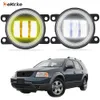 Eemrke LED Fog Lights Assembly 30W / 40W for Ford Freestyle Sel / SE / Limited D219 2005-2009 avec des accessoires de voiture Daytime Daytime Clear Lens + Angel Drl Daytime 12V