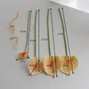 Fleurs décoratives 4pcs simulation pu anthurium bouquet haut de gamme art floral artificiel de fleurs de fleurs de fleur de mariage de mariage
