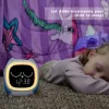 Relógios Relógio de Alarro de Relógios, Lâmpada de Lâmpada de Câmara do Sunrise/Sunset Lâmpada Grow Children Relógio Infantil Bluetooth, máquina de ruído branco