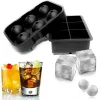 Tools Reusable Ice Cube Silicone Mold Ice Maker IceCream Tools Food Grade Ice Ball Mold Round Square IceTray Mold Kitchen Tools