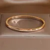 Bangle klassiek roestvrij staal eenvoudige geometrische bedelarmband voor vrouwen unieke armbanden roestvrije pols sieraden geschenkfeestje