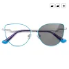 Rahmen Vkyee Cat Eye Eye Photochrome Antiblau -Licht -Blockierungsbrille für Frauen Myopie Hyperopie Rezept optische Brille