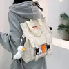 Rucksackstil Frauen Mode klare Anti-Diebstahl-Umhängetasche Preppy Schoolbags für Teenager Girls süße Schule Backapck Frau
