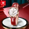 Montre-bracelets élégants en forme de cœur Design Femmes Quartz Watch Luxury Scale de strass de luxe 30m Résistance à l'eau Lumineuse dames