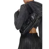 Lyxdesigner Le Cagole Cowhide Motorcykel Underarm Bag franse Pleated Purse Women's Fashion Clutch Women's Crossbody