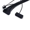 24Pin Dual PSU Power Extension Cable PC Three Power Supply Synchronization Cable Connector 12.6 Inches / 32cm