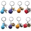 Japanese Anime Story Metal Devil Fruit Pendant Keychain Anime Fan Peripheral Gift Backpack Keyring Jewelry