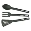 Conjuntos de utensílios de jantar Conjunto de talheres Kit Conveniente Home Tableware Reutilable Camping Viagem Utensílios de viagens Falhas de colher de talheres de talheres da cozinha