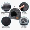 Cat Carriers Crates New Deep Sleep Sleep Winter Cat Sed و Dog House Product Pet Tent Cash Cave Bed قابلة للفصل