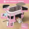 Cat porteurs Crates Houses Portable Pet Pen pliable Game de sport Tent Kennel Boîte de chenil Small Dogs York Cats lapins très adaptés aux voyages intérieurs et extérieurs 240426