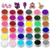 Tattoo Transfer Halloween Glitter Colors Tattoo Kit med stencil limborste Makeup Glitter Body Art Design för barn kroppsmålning glitterpulver 240427