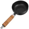 Pans Cast Iron Sauce Pan Effortless To Clean Small Pot Saucepan Kitchen Utensil Wood Pour Oil Spout