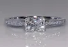 Princess Cut 06ct Lab Diamond Ring Anello Real 925 Sterling Silver Engagement Anelli per la festa per matrimoni per Women Bridal Charm Party Jewelry5939007