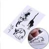 Tattoo Transfer 1 Pcs Fashion Non-toxic Black Cat Totem Tattoo Sticker Arm Waterproof Temporary Tattoos Sexy Tattoos Art 240426