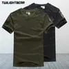 Tactische T-shirts Ultra Fine Military Mens T-Shirt Mens Tactical Shirt Summer Mens Street Clothing Pure Cotton Casual T-Shirt Mens Clothing AF7013 240426