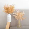 Dried Flowers Artificial Plants Gold Fake Flowers Plastic Grass Wedding Arrangement Leaves Autumn Home Party Supplies Christmas Decorations