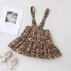 Kleidung Sets Baby Girl Clothes Sommer 2 PCs Fliege Ärmel kurze T-Shirts Tops Leopardengurt Röcke Kinder Kleinkind Gilr 0-6y