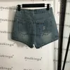 Fashion Crystal Dress Female Jean Shorts Luxury Letters Jacquard Dresses Personality Shorts Trendy Casual Skirts