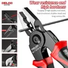 5in1 Multifunctional Pliers SetInterchangeable Plier Heads Steel Wire PliersWire StripperCable ClampCrimping 240415