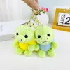 Crossdressure de dinosaure mignonne Petite tortue peluche pendentif Creative Cartoon Doll Keychain Grab Machine Doll Wholesale